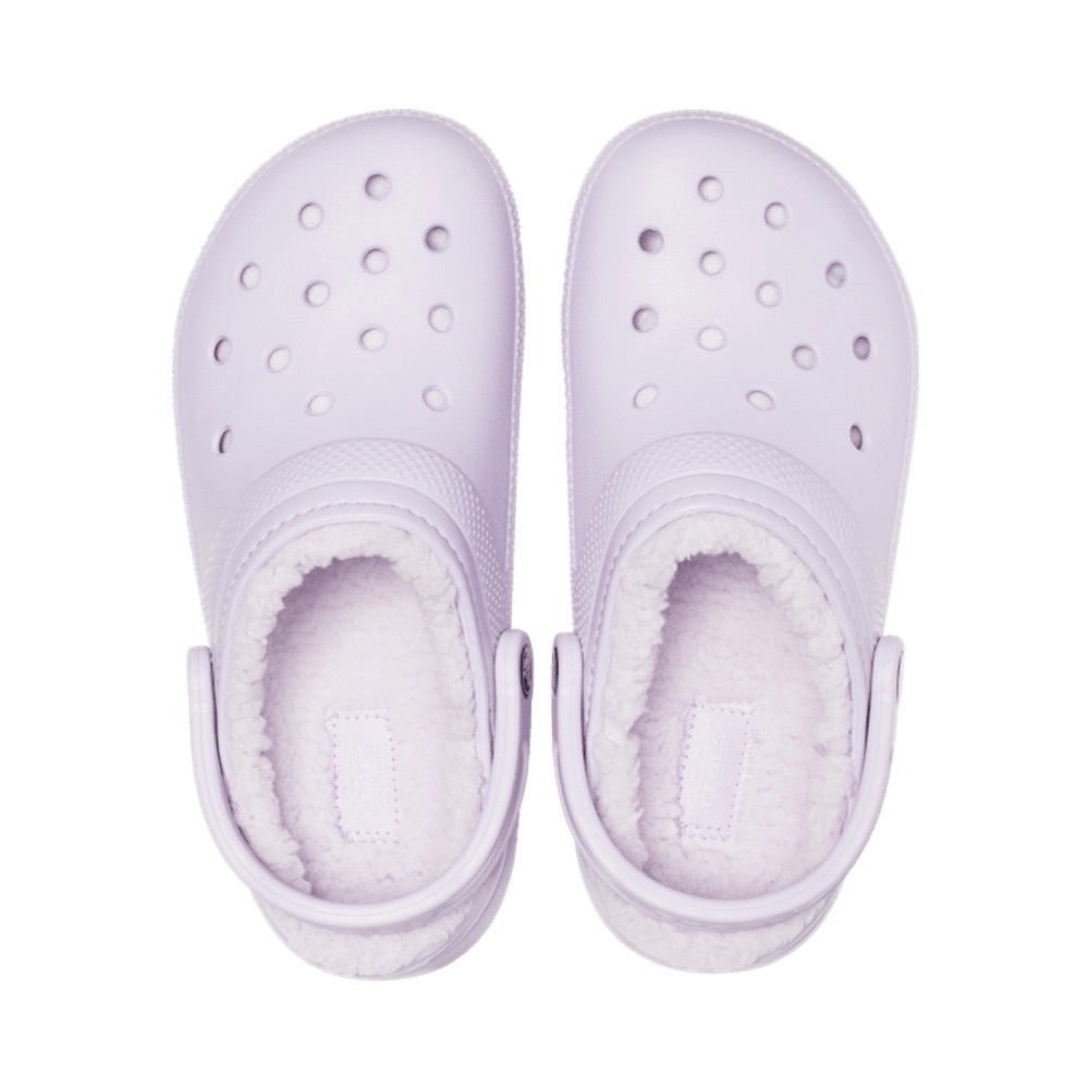 WOMENS LAVENDER SHERPA CROCS
